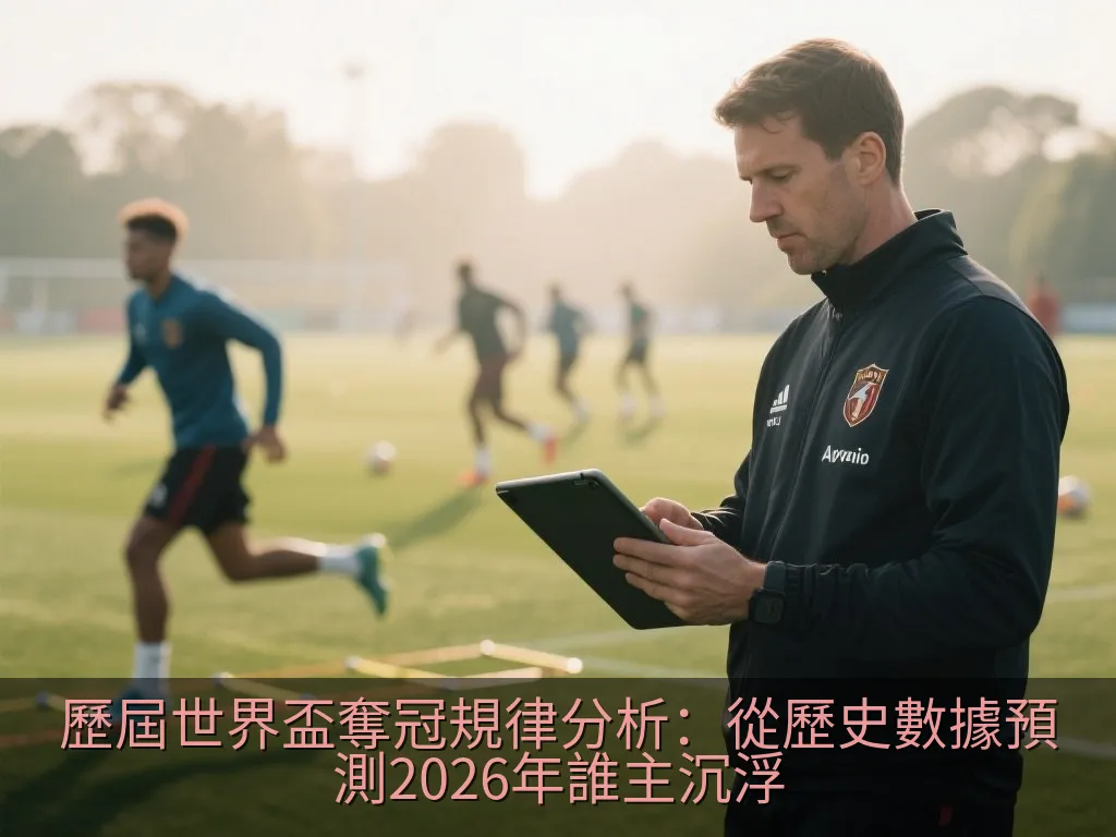 宏偉的世界盃比賽體育場，燈火輝煌，展現出2026年盛大賽事的期待感
